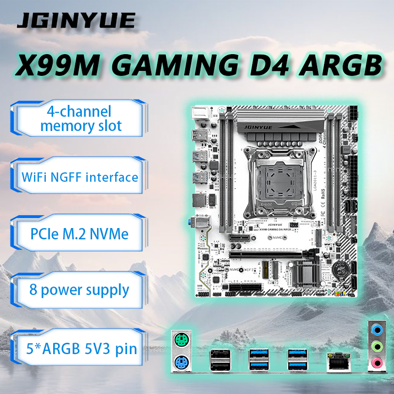 Server Memory Ddr4 - JGINYUE X99 Motherboard LGA2011-3 M-ATX Untuk