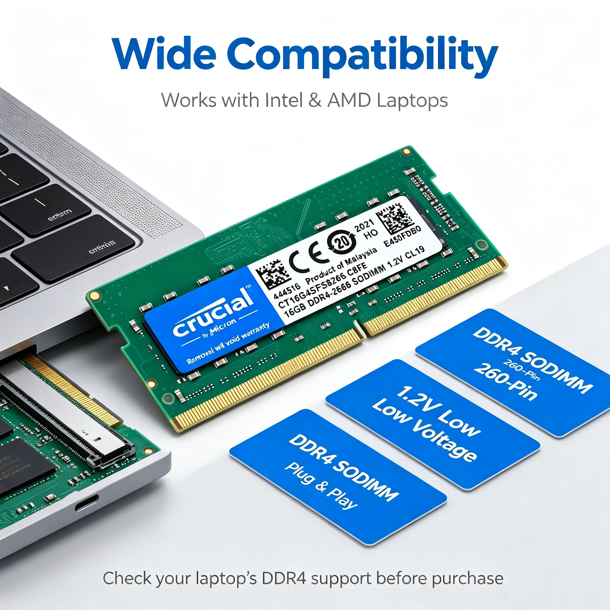 RAM Laptop Crucial DDR4 SODIMM - Sodimm Ddr4 ulasan dan harga