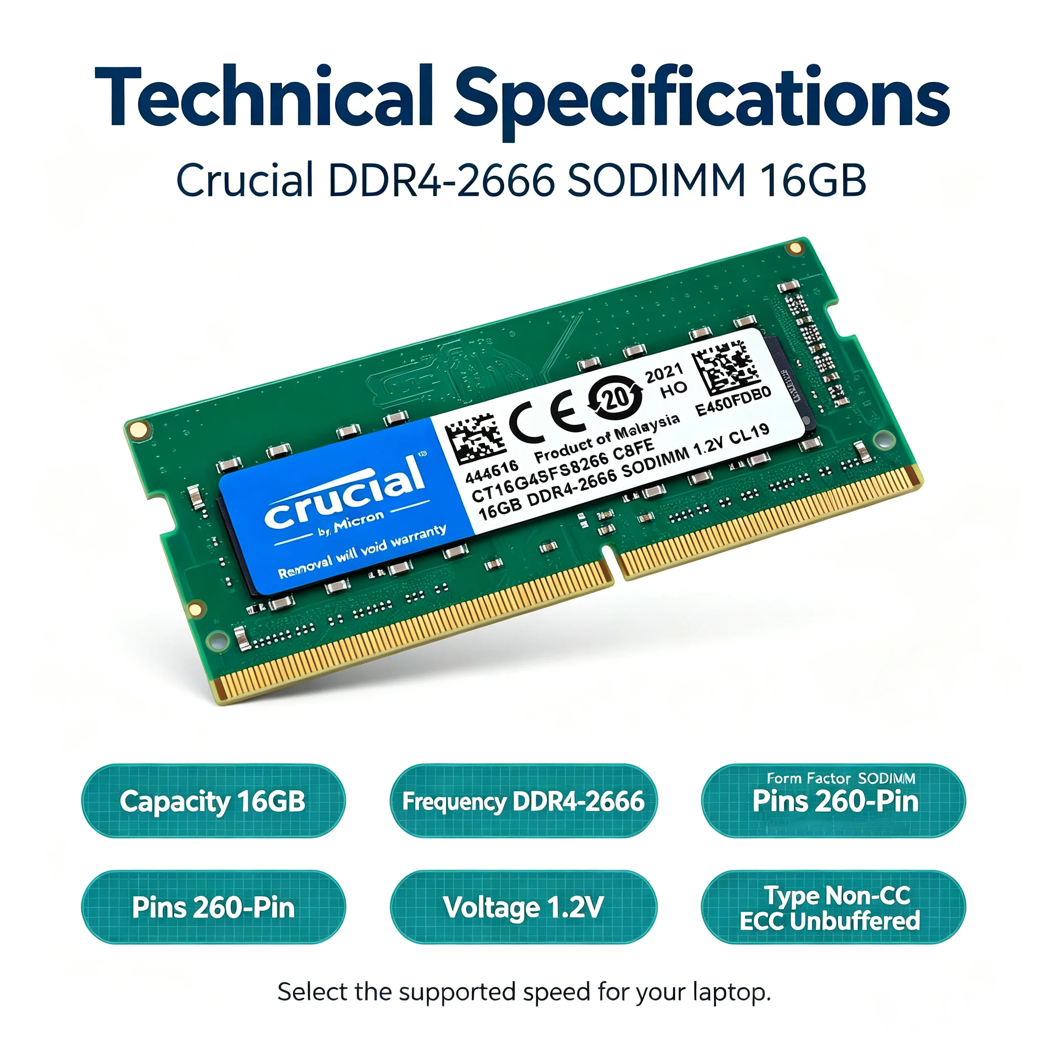 RAM Laptop Crucial DDR4 SODIMM - Sodimm Ddr4 ulasan dan harga