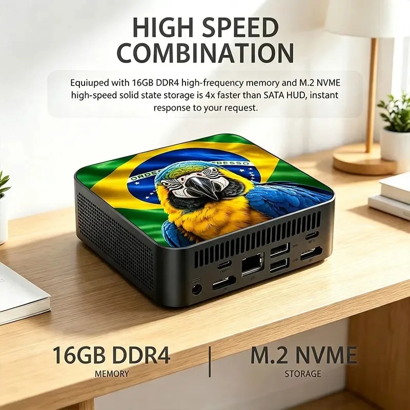 Komputer Mini PC Baru yang Tan - Ddr4 Ram ulasan dan harga